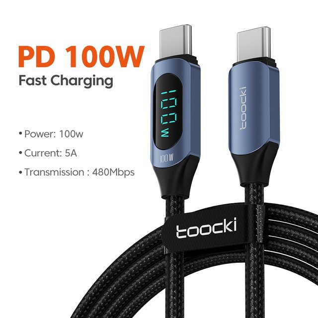 Toocki 100W Display USB C Cables