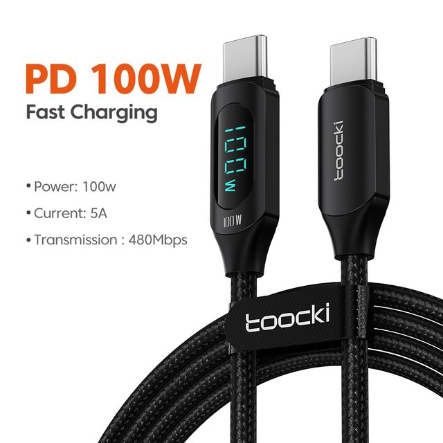 Toocki 100W Display USB C Cables