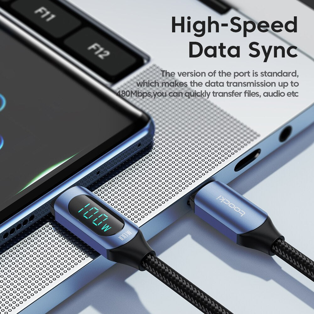 Toocki 100W Display USB C Cables