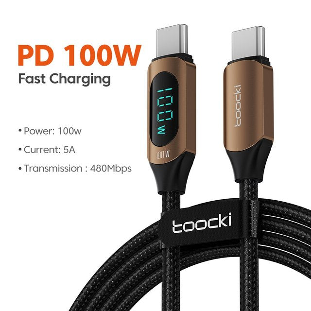 Toocki 100W Display USB C Cables – Toocki Display Charge